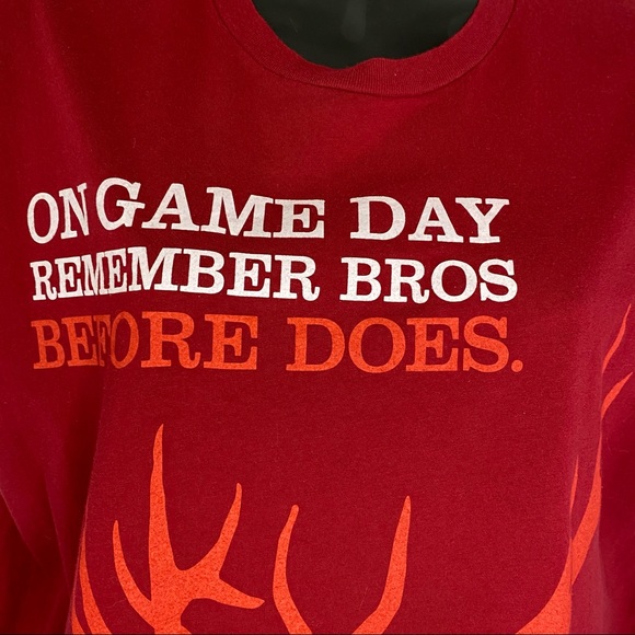 Red Stag Jim Beam T Shirt Game Day Bros b4 Does LG - Picture 7 of 8